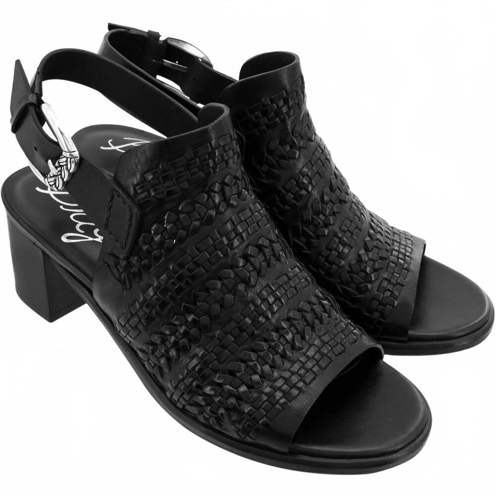 NEW BRIGHTON women's twine woven sandals in black asmara